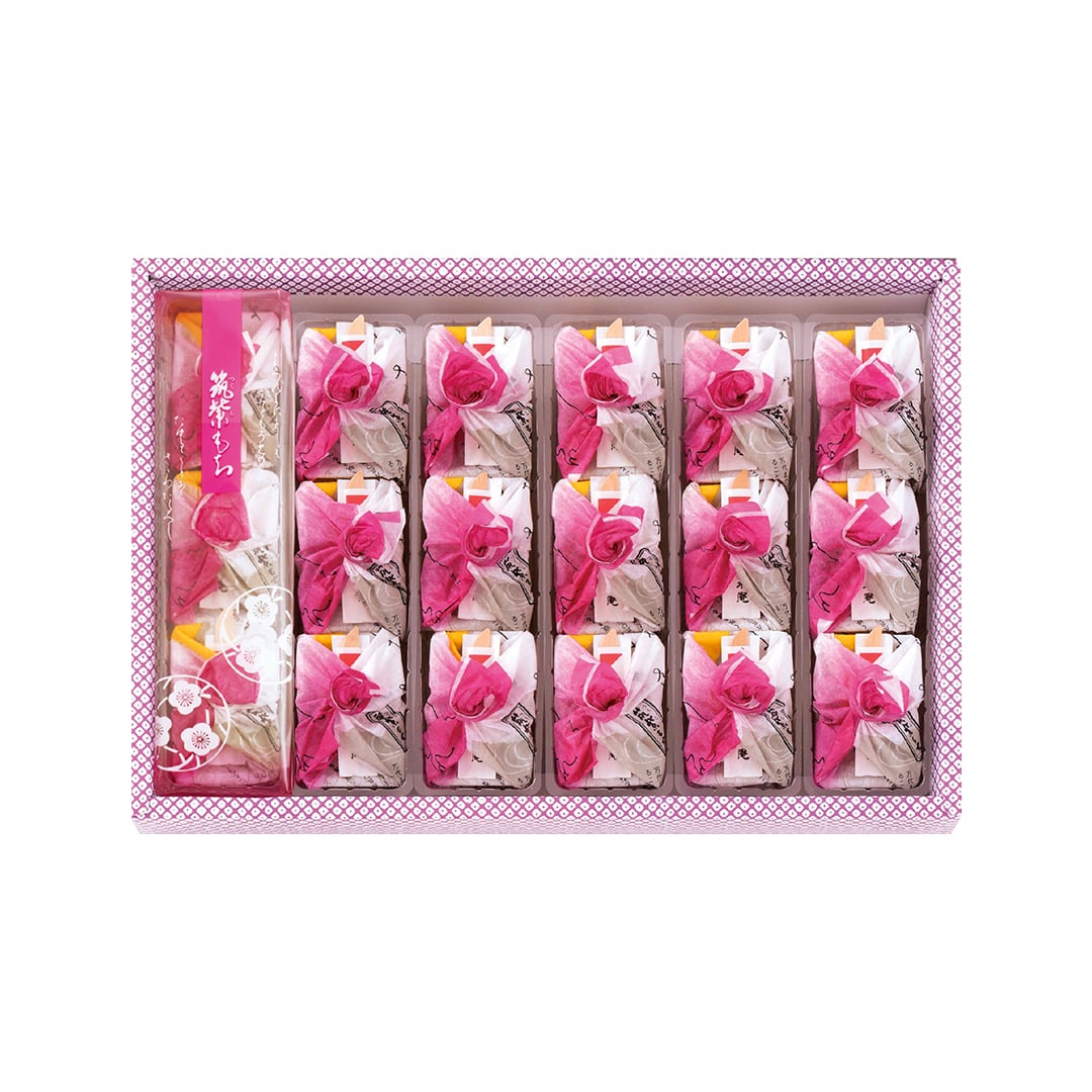 【お急ぎ便】　筑紫もち１８個入