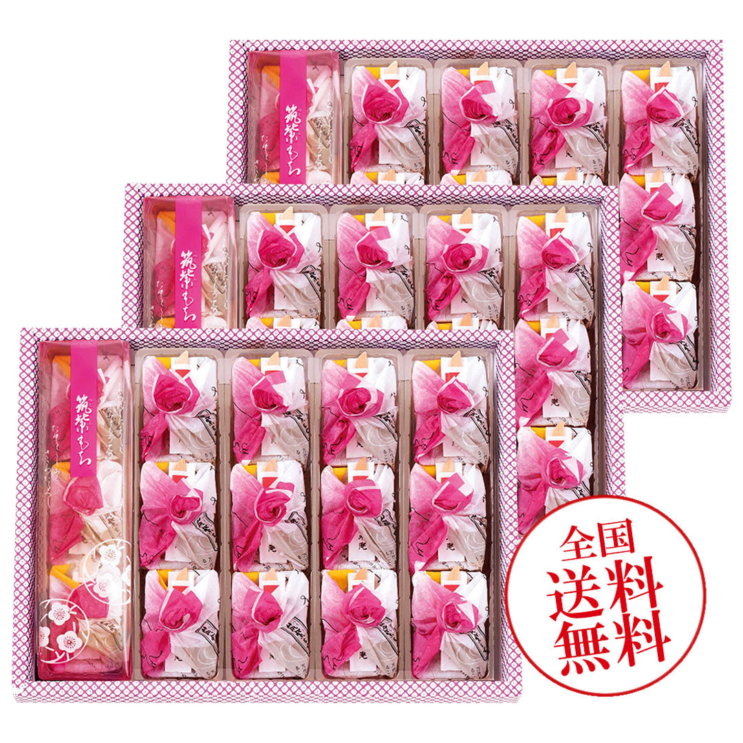 【送料無料】筑紫もち４５個入
