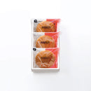 焼印どら焼３個入（黒つぶ餡２・白餡１）